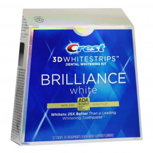 Bieliace pásiky na zuby Crest 3D BRILLIANCE White